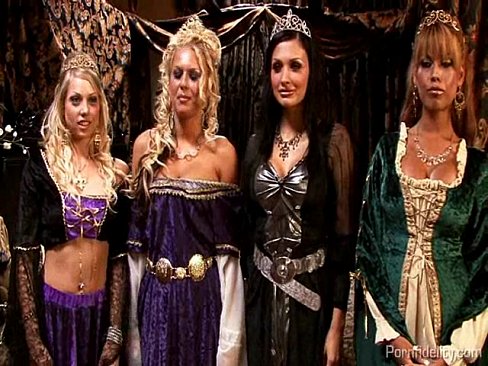 king and queen have a medieval orgy with four hot whores 4 - MegaPornX