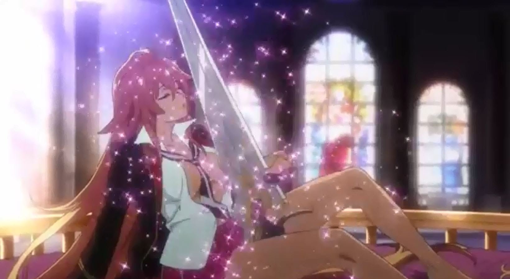 kissing busty lesbians transform into swords in valkyrie drive youtube