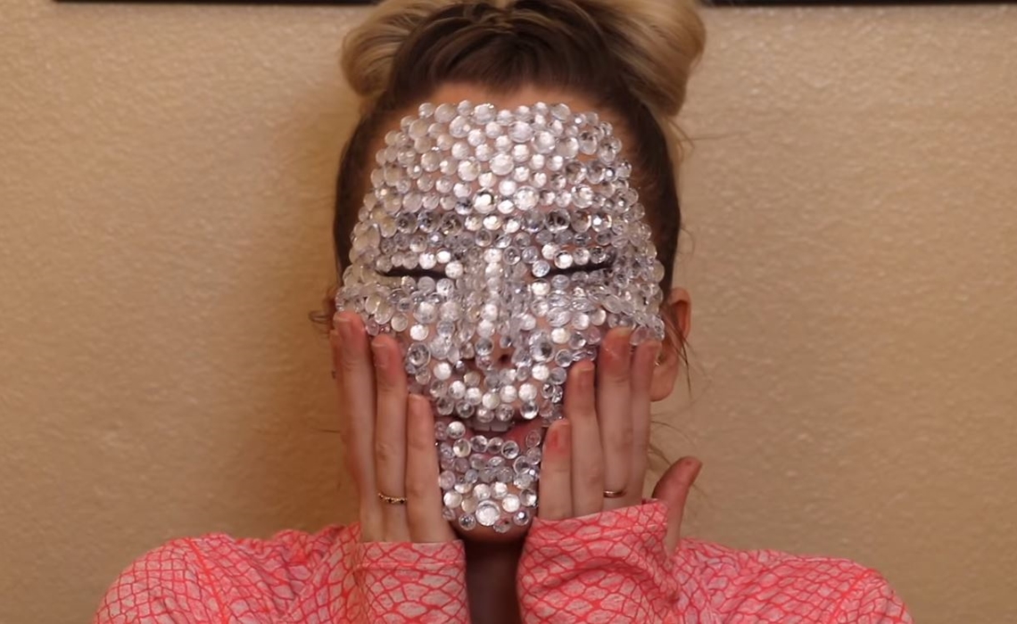 latest youtube trend sees creators gluing random objects to their faces