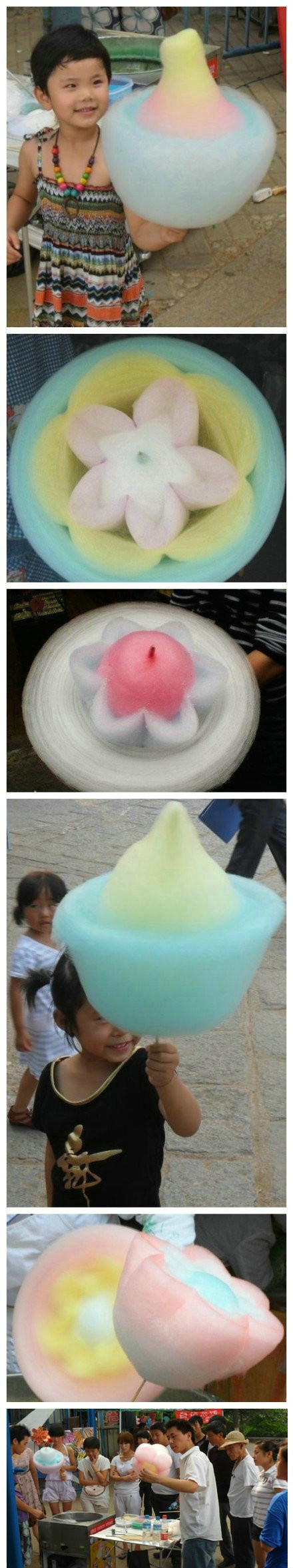 leave it to the asians to turn cotton candy into an art form