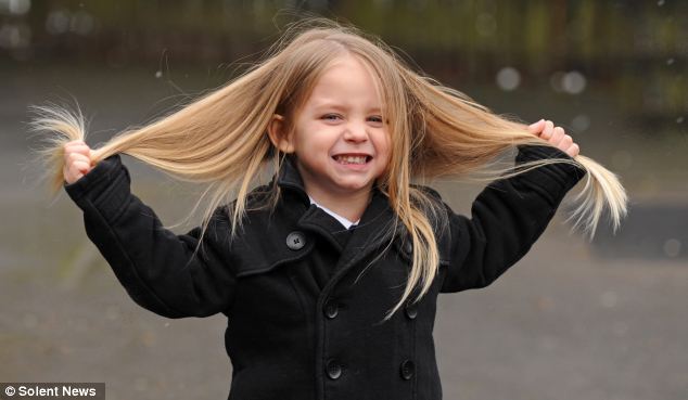 little boy to have long hair cut off for charity because