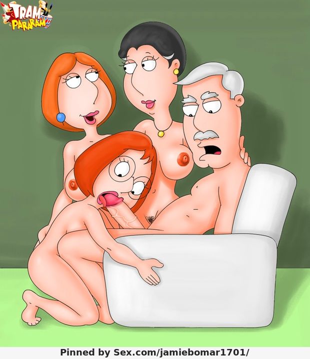 lois griffin her mother barbara pewterschmidt teaching meg how to suck her grandfather carters big