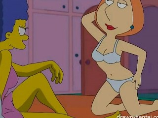 loise griffin and marge simpson lesbian orgy 5
