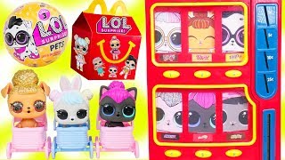 lol surprise dolls wave pets vending machine mcdonalds happy meal drive thru