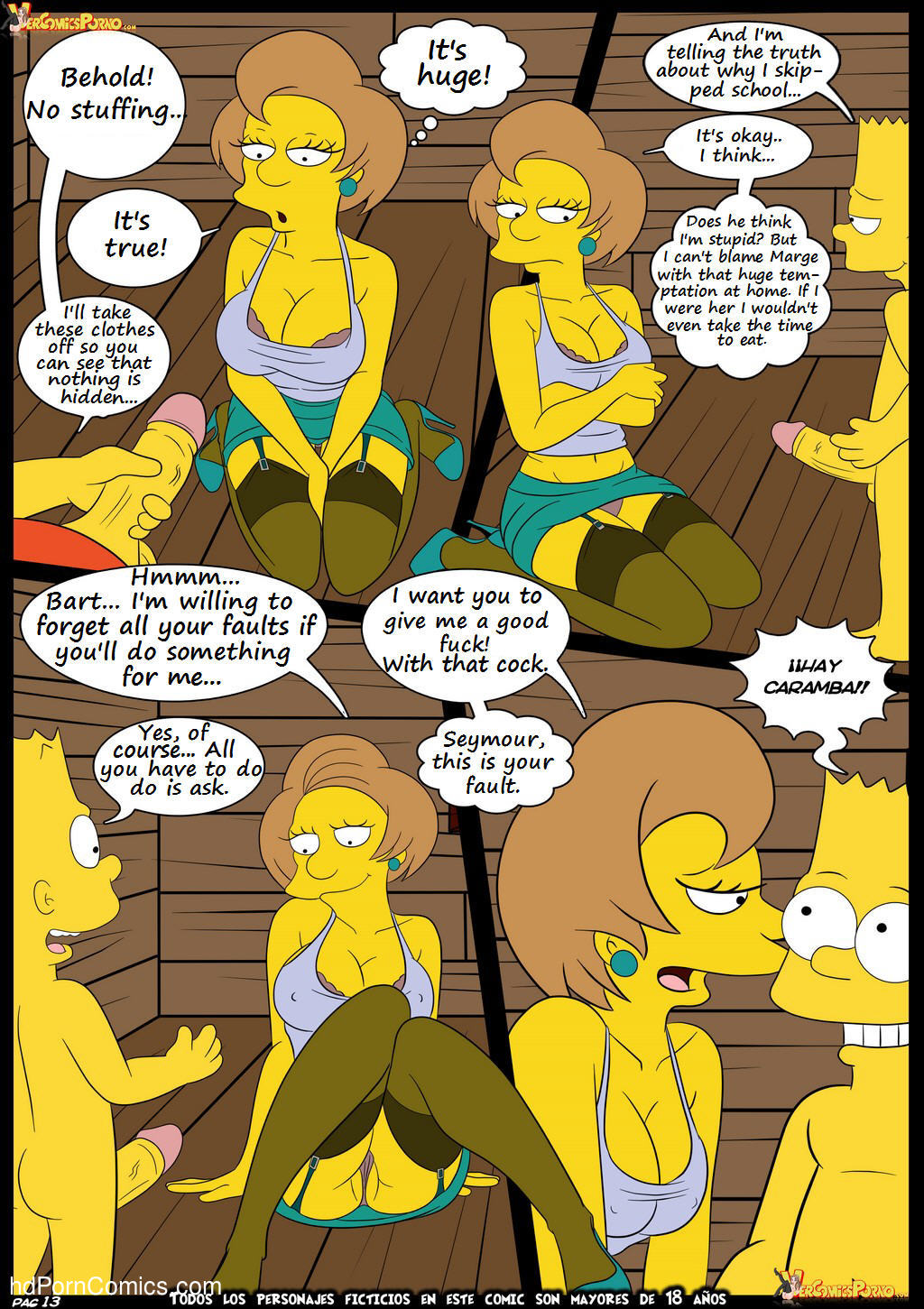 los simpsons new lessons free cartoon porn comic