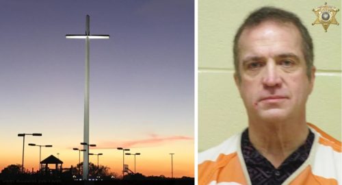 louisiana pastor who erected foot cross arrested for possession of meth