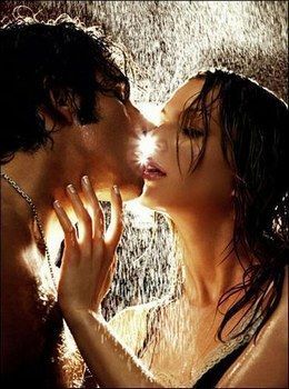 love rain messes hair straighten kissed kissing in the rain