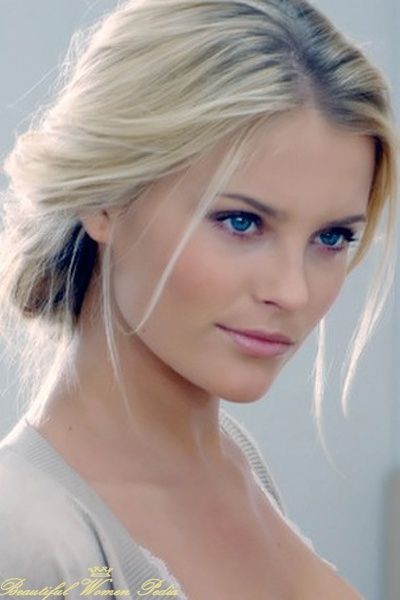 lovely casual hairstyle and beautiful blue eyes petra silander added to beauty eternal source via carouser