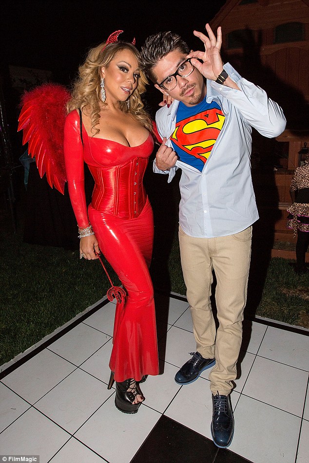 mariah and brian were spotted together at a halloween party