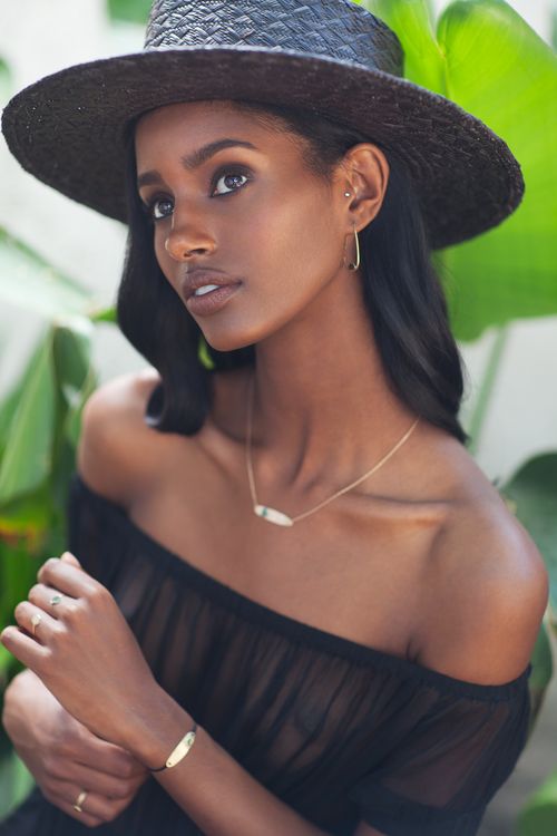 mataanos resort campaign photographer sara melotti model senait gidey makeup beauty black girl
