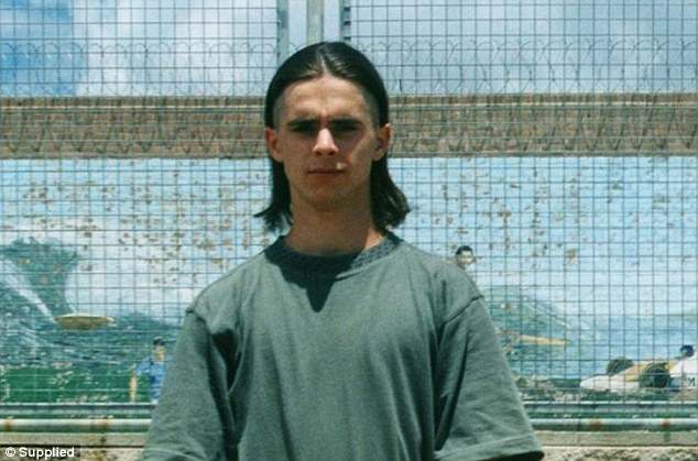 matthew de gruchy photographed in prison where he is serving years for murdering his