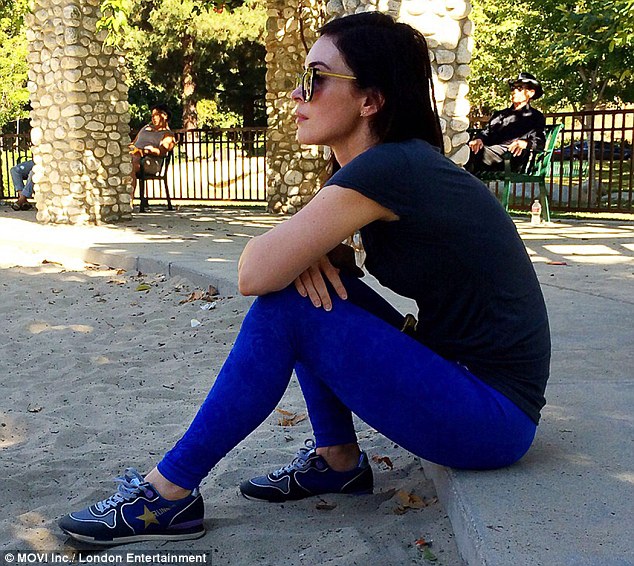 megan fox dotes over son noah on playdate at the park daily mail 1