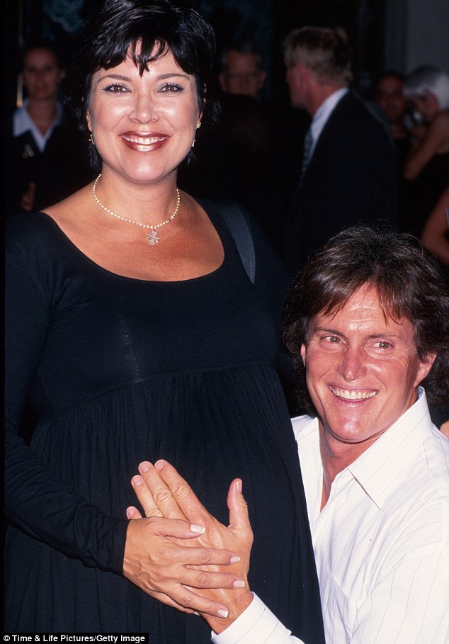 memories bruce poses with a pregnant kris jenner as they arrive at an event