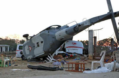 mexico helicopter crash kills on ground in wake