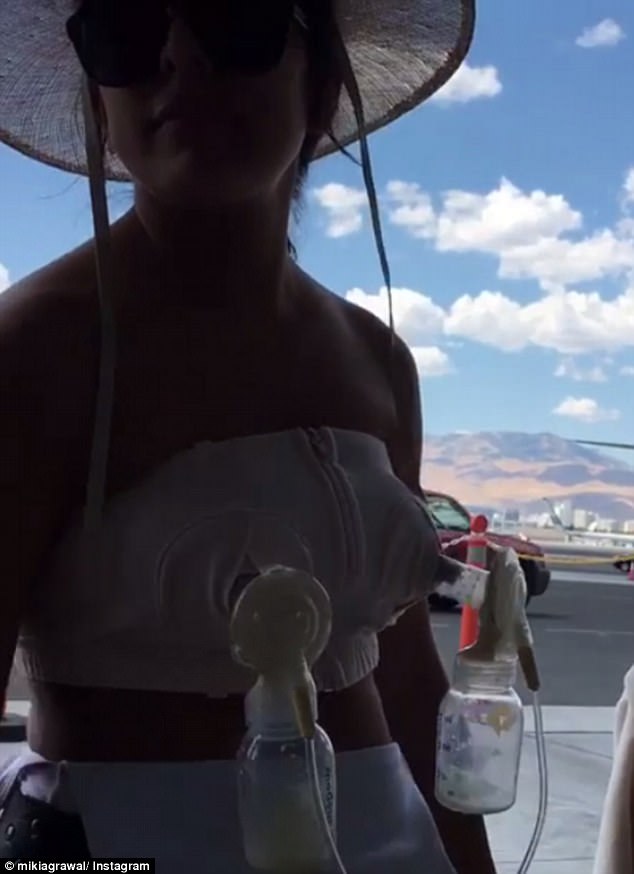 miki agrawal gives out breast milk at burning man festival daily