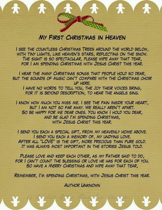 miss mom and dad read this to family on christmas eve
