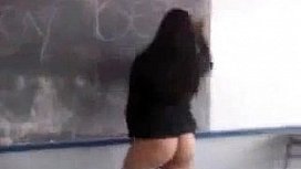 mooning ass in class