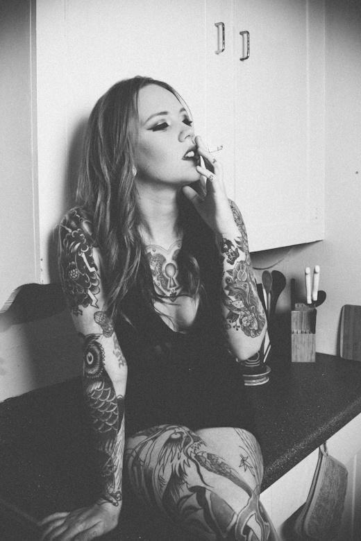 morgan griffin tattoo tattoos girltattoo smoking tattooedgirl portrait