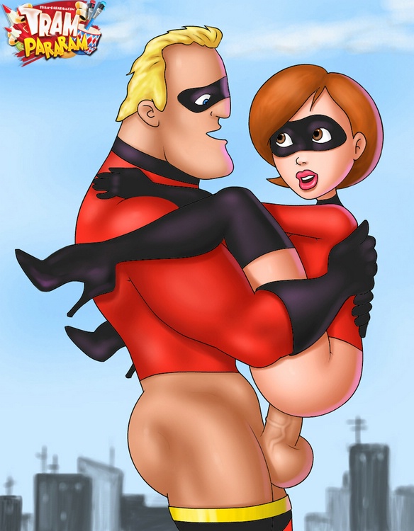 mr incredible and elastigirl have sex on the rooftop cartoon 1