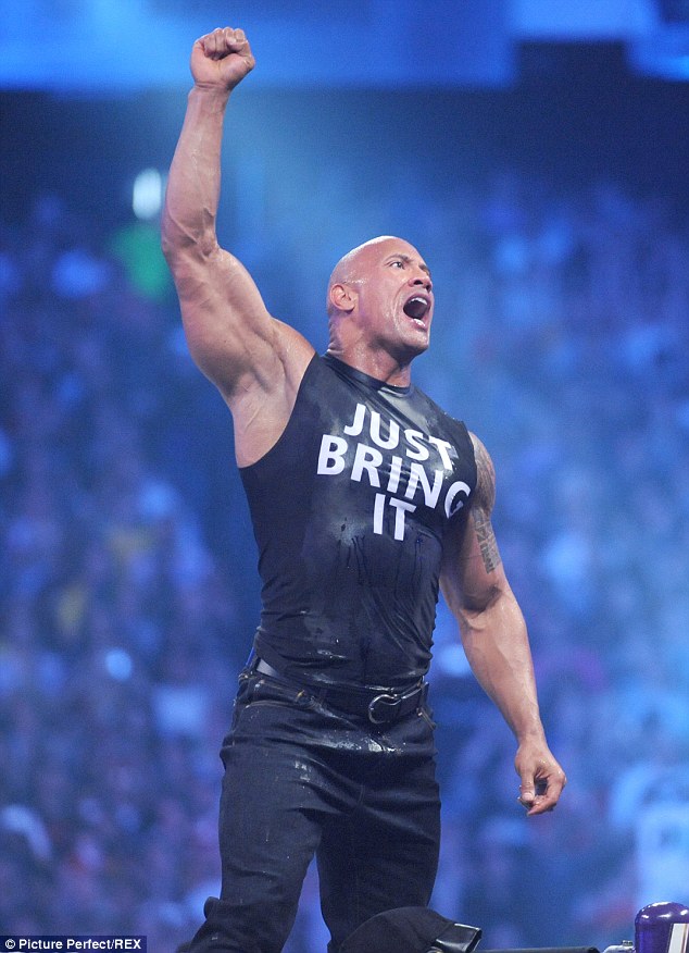 multi talented dwayne the rock johnson pictured here at wrestlemania xxx