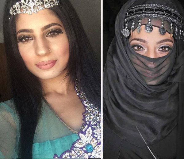 muslim pornstar wearing her hijab while engaged in various sexual