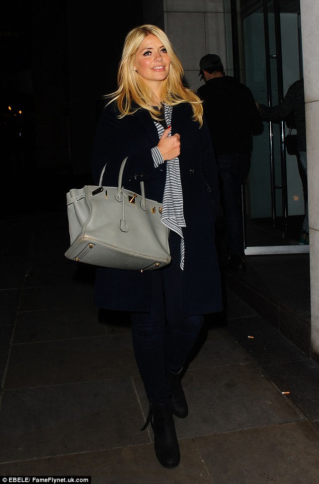 new mum holly willoughby spent a rare evening out with this morning substitute christine bleakley