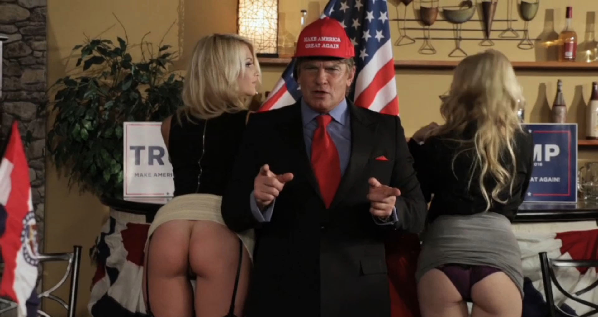 new porn film the donald features lookalike of us presidential hopeful getting it on with dozens of women