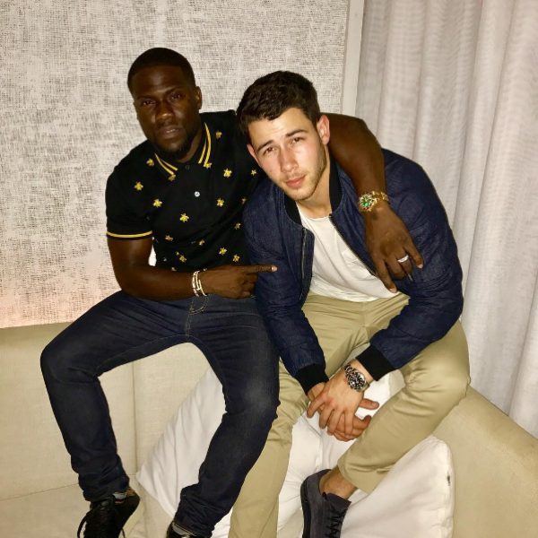 nick jonas is working on more than just jumanji with kevin hart