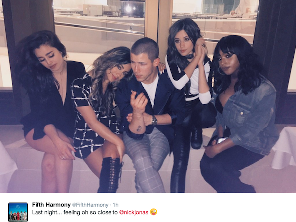 nick jonas parties with shawn mendes and fifth harmony after the billboard music awards