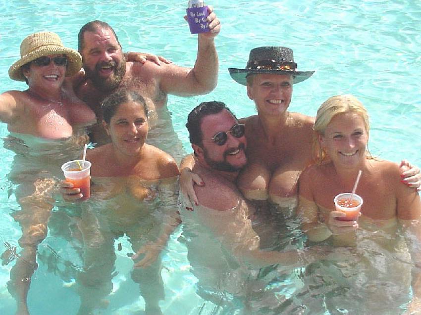 nudist group pool photos from a private family naturist resort 1