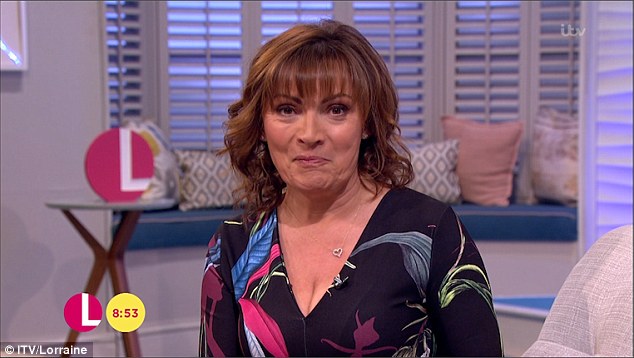 oops yet lorraine kelly was lighting up twitter on wednesday when eagle eyed