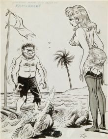 original comic art illustrations bill ward from sex to sexty illustration original art
