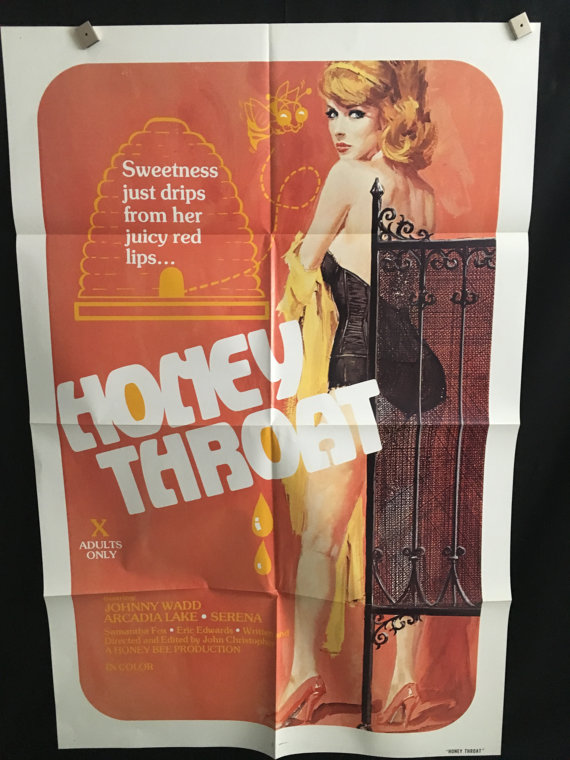 original honey throat adult one sheet movie poster bad 1