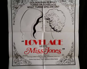 original lovelace meets miss jones one sheet linda lovelace adult sex