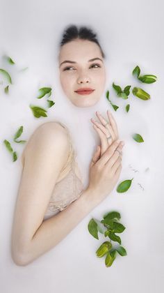 our love be so erstwhile campaign milk bath photoshoot photography engagement rings fashion ophelia in a flower bath