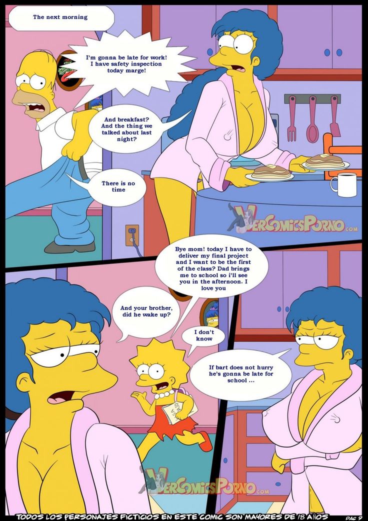 page of the porn sex comic los simpsons issue for free online 9