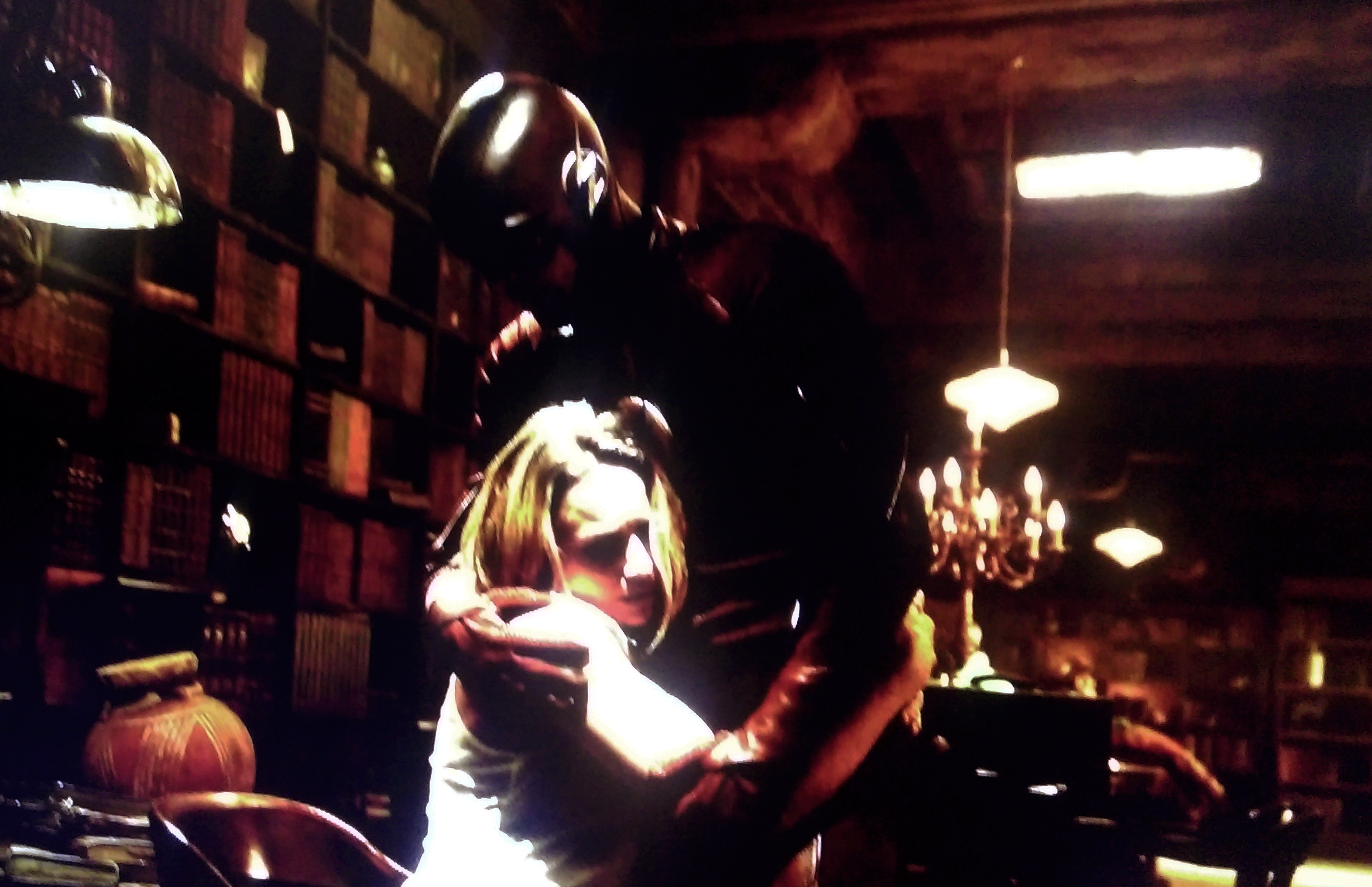 patty hugs flash after he saves her from the turtle on the show the flash