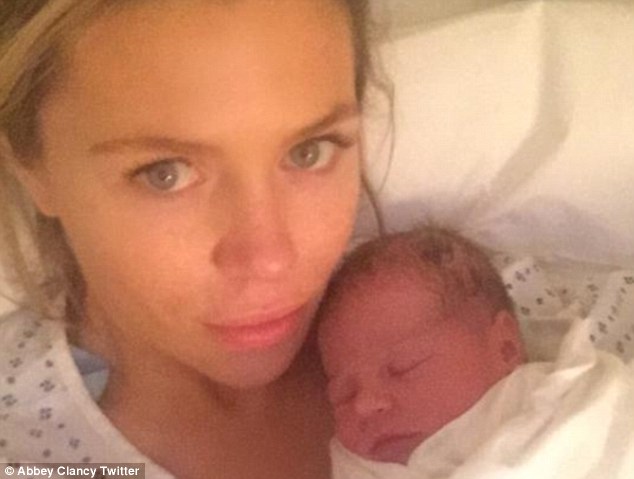 perfect princess abbey clancy has given birth to a baby girl with her husband peter