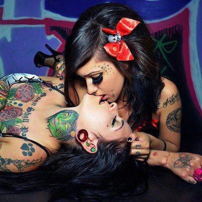 pierced and tattooed lesbians porn videos pornhubcom