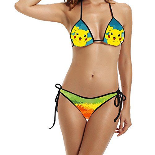 pokemon pikachu womens bikini set sexy bra swimsuit pokemon bikini and pokemon swimsuit