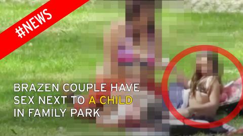 police investigating couple caught on camera having sex in public as young girl sits beside them mirror online