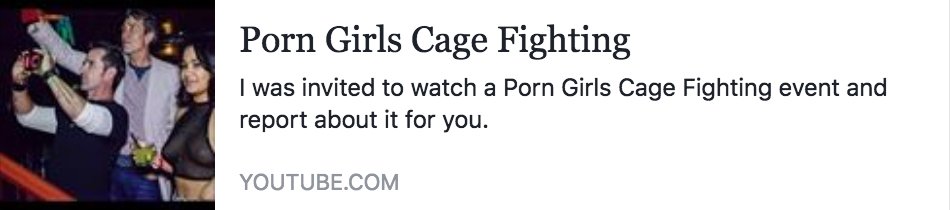 porn girls cage fighting event and report about it for you on youtube thanks reelseduction for the cover picture