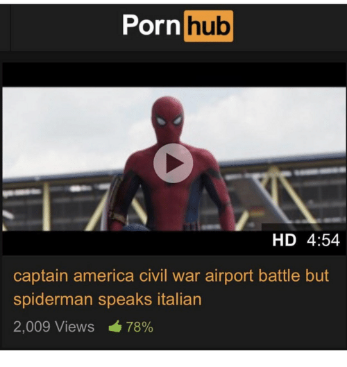 porn hub captain america civil war airport battle