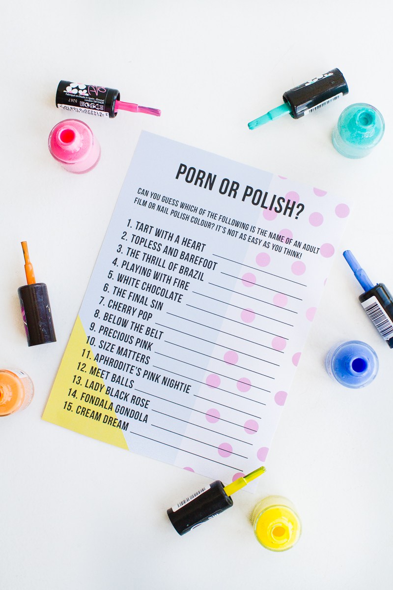 porn or polish hen party game bachelorette free printable download fun ideas inspiration modern 2