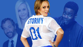 porn star and alleged trump mistress stormy daniels and judd apatow chelsea