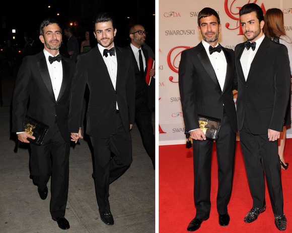porn star harry louis and marc jacobs at cfda awards 1