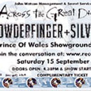 prince of wales showgrounds bendigo saturday september show ticket stub