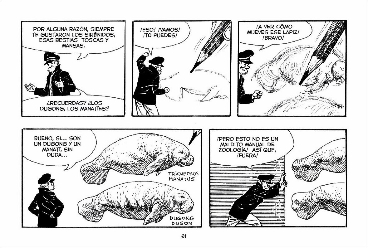 quique alcatena presenta dugong manati tinta de historieta 1