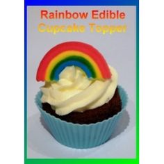 rainbow edible cupcake or cake decorations cupcakesocial