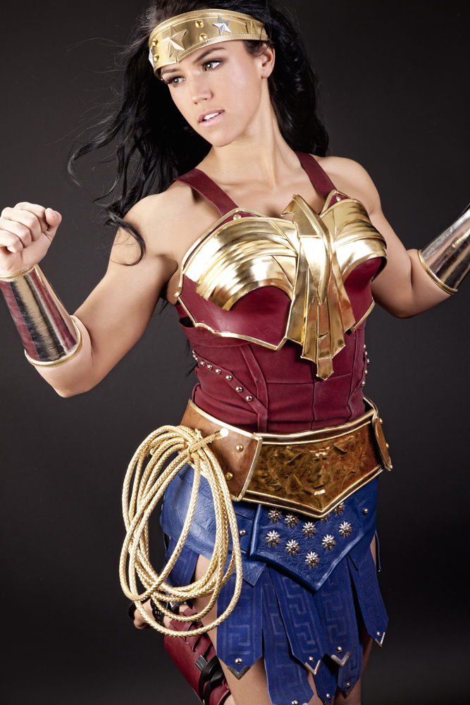 re finally a decent live action wonder woman costume okay so it is from a parod